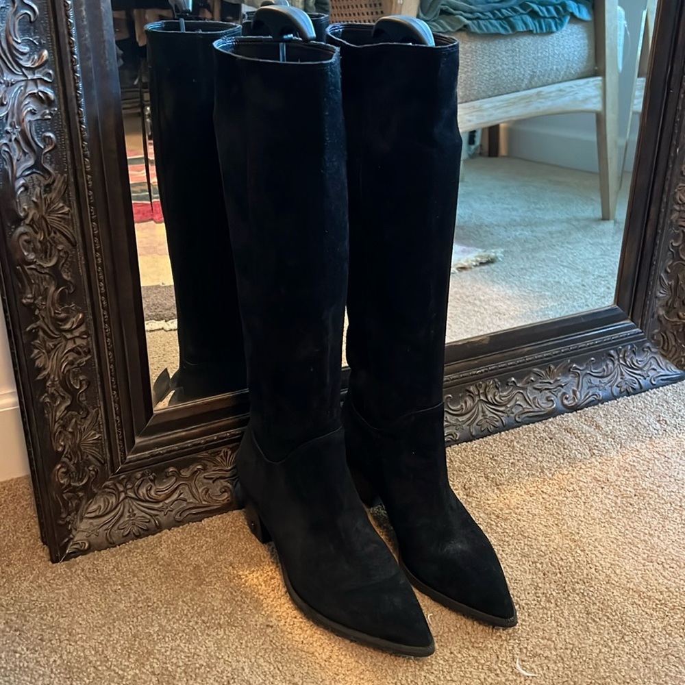 Sam Edelman Tall Black Suede Boot